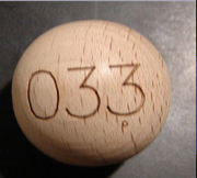 Bola de Madera Calibrada. 19 mm diametro